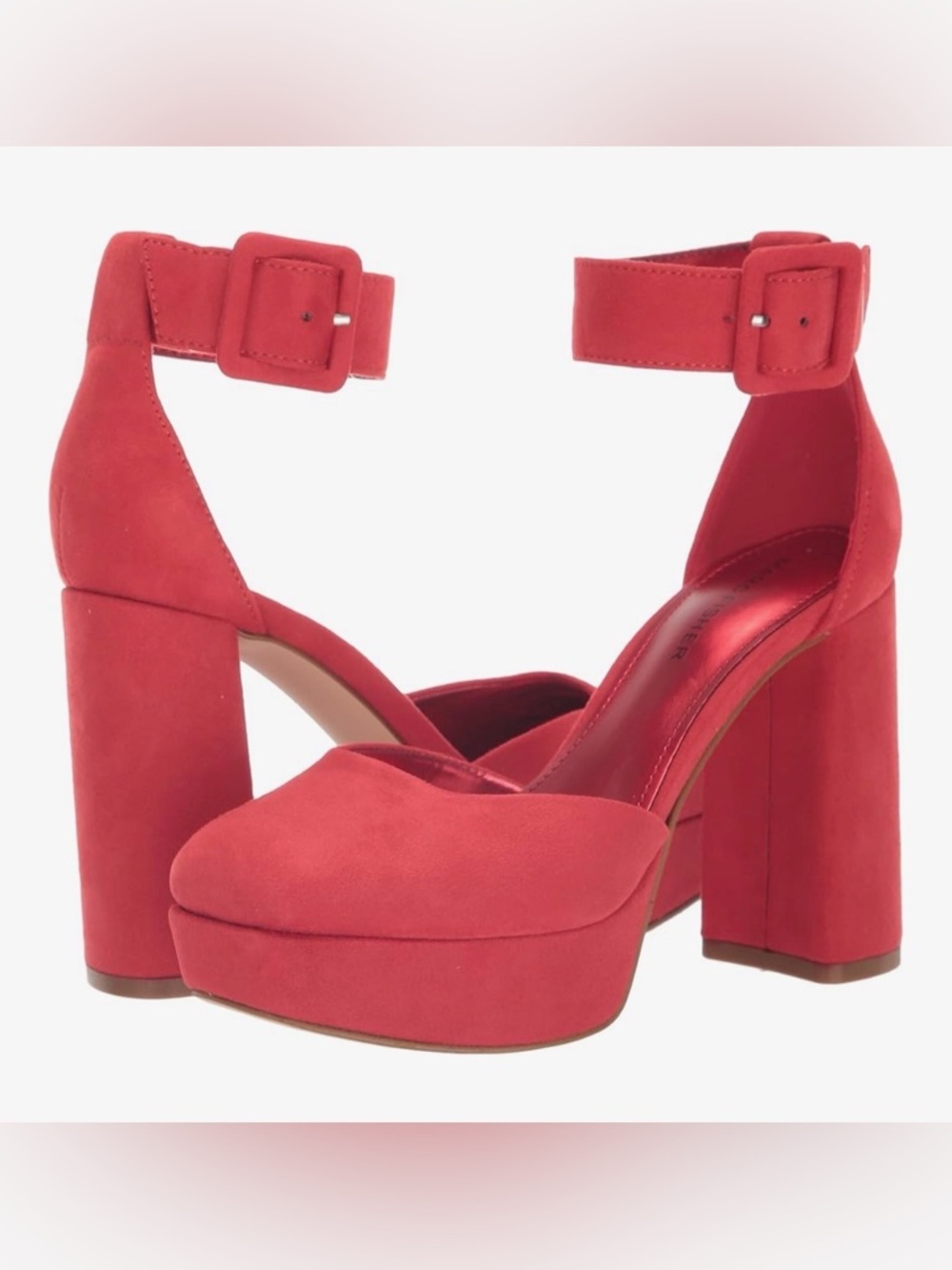 👠Marc Fisher Naina Dress Pump Suede Platform Block Heels